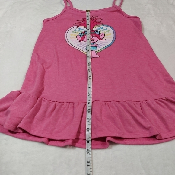 TROLLS POPPY PINK TERRY DRESS SIZE SMALL - Picture 3 of 7